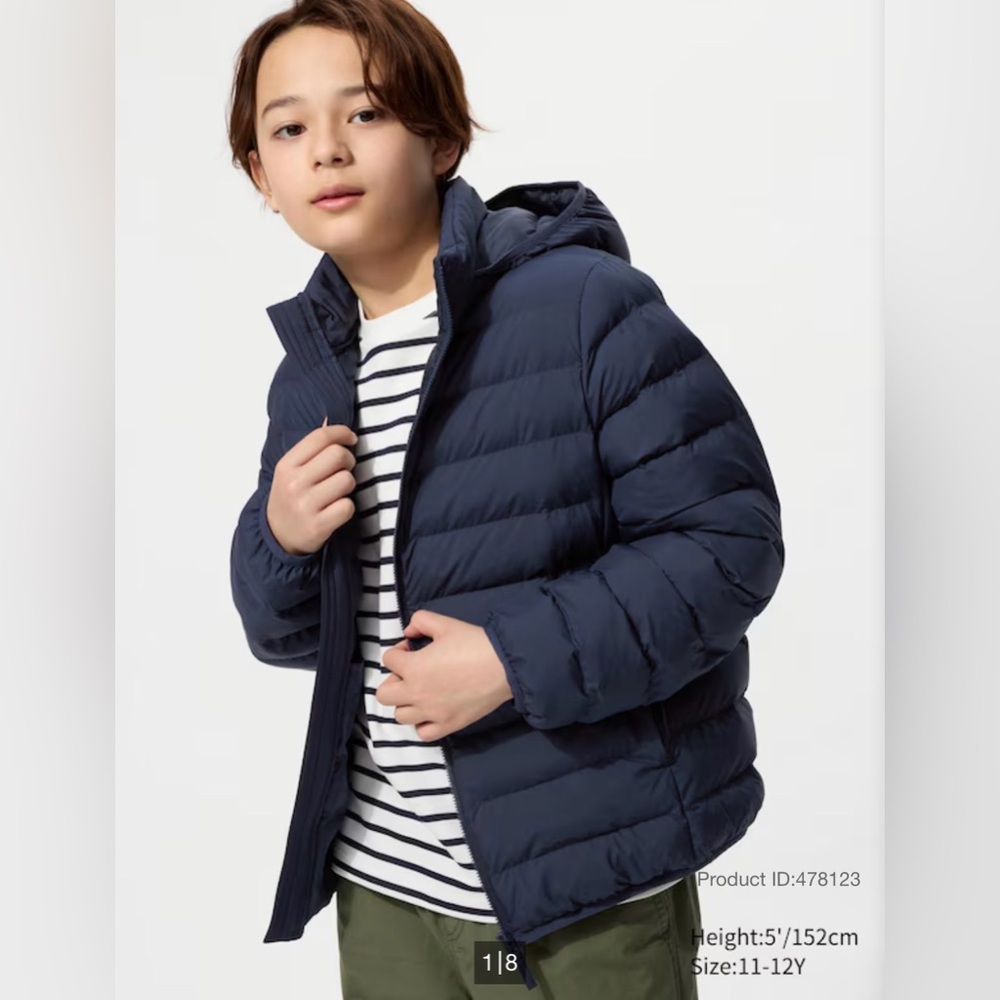 Uniqlo Kids Pufftech washable parka